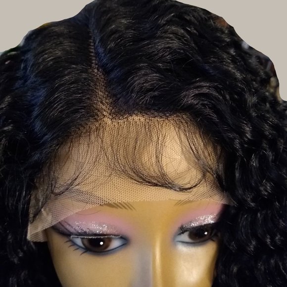 New Human Hair Blend Lace Front Wig main image 4